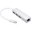 Keendex 4 In 1 USB Hub, Silver - Kx2175