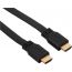 كابل HDMI الي HDMI مستوي، طوله 1.5 متر - اسود