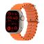 T900 Ultra 2 Smart Watch - Silver Case and Orange Strap