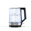 Tank Glass Electric Kettle, 1.7 Liters, 1850 Watt, Transparent and Black - KG-2318