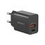 ِشاحن موماكس وان بلج، 20 وات، 2 منفذ USB، اسود - UM36EUD