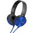 Sony Extra Bass Wired Headphone, Black and Blue - MDR-XB450