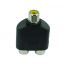 محول صوت 3.5 ملم الى RCA مزدوج انثى - اسود