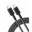 Anker 322 USB Type-C to USB Type-C Cable, 6 Feet, Black - A81F6H11