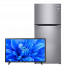 LG No-Frost Refrigerator 393 Liters, Inverter Motor- GN-C562SLCU, With 32 Inch HD LED TV, With Built-In Receiver- 32LM550BPVA