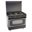 بوتجاز غاز يونيون اير، 5 شعلات، اسود- C6090SB-AC-187-F