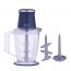Black And White Chopper with Garlic Peeler, 3 Liters, 800 Watt, Transparent and Black- CHY729G
