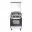 Universal Freestanding Grand Rosa Gas Cooker, 4 Burners, Stainless Steel, 60 cm - 5608-2