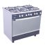 بوتجاز غاز يونيون اير فانتوم جلاس، 5 شعلات، فضي - C6090SSGC255F-FG
