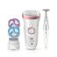 Braun Silk-épil 9 Wet and Dry Epilator for Women with Silk-épil 3 in1 trimmer, White and Rose Gold - 9-980