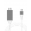 MHL USB Type-C to HDMI Cable, 2 Meters, White and Grey - BT-0572