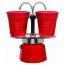 Bialetti Mini R Espresso Maker, 2 Cups, Red 
