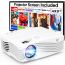 AK-50 LED Projector, 1920x1080 Resolution - White with 120 Inch Projection Screen