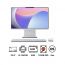 لاب توب لينوفو ايديا سنتر AIO 24IRH9 الكل في واحد، انتل كور  i5-13420H، هارد SSD سعة 512 جيجا، رام 8 جيجا، شاشة IPS مقاس 23.8 بوصة، بدقة FHD، معدل تحديث 100 هرتز، كارت شاشة انتل UHD جرافيكس، دوس - رمادي مع كيبورد وماوس