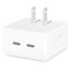 Apple Dual Port USB-C Power Adapter, 35 Watt - White