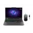 Lenovo LOQ 15IAX9 83GS008NED Laptop, Intel Core I5-12450HX, 512GB SSD, 8GB RAM, 15.6 Inch, FHD IPS, 144Hz, NVIDIA GeForce RTX 3050 6GB GDDR6, FREEDOS - Luna Grey with LOQ M100 RGB Mouse