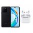 Honor X5b Plus, 128 GB, 4GB RAM, 4G, Dual SIM - Midnight Black With Ridingtone AirPods Pro 2nd Gen Earbuds - White