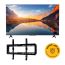 Xiaomi TV 55 Inch 4K UHD Smart LED with Built-in Receiver - L55MAAEG, with ETI TV Wall Mount, 26:55 Inch, Black - TX40  (Installation Service Included)