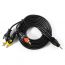 كابل صوت/فيديو 3 موصلات RCA إلى AUX توبي، 1.8 متر، اسود - CV165