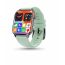 Pebble Orion Max Smart Watch, 1.81 Inch, Grey Case and Mint Green Strap