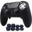 Ralan Silicone Cover For PlayStation 5 Controller With Analog Caps - Black