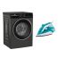 غسالة فول اتوماتيك بيكو، 9 كجم، انفرتر، اسود - B3WFU50940BCI، مع مكواة بخار، 2200 وات - SIM 3122 T