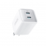 Anker Nano Pro Wall Charger, 40 Watt, 2 USB-C Ports, White - 521