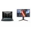 Asus TUF Gaming A15 FA506NF-HN005W Laptop, AMD Ryzen 5 7535HS, 512GB SSD, 8GB RAM, 15.6 Inch, FHD Display, NVIDIA GeForce RTX 2050 4GB, Windows 11- Graphite Black with LG Ultra Gear 27 Inch Gaming Monitor - 27GN65R-B
