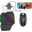 Wired RGB Gaming Mini Keyboard, Wired RGB Gaming Mouse With Mix Master Converter for PS and Xbox One and Nintendo Switch - Black