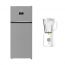 Beko No-Frost Top Freezer Refrigerator, 367 Liters, Inverter, Silver - RDNE420K02DXIDTEG , with Blender, 1.5 Liters, 600 Watt - TBN 62608 W