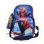 Gharibo Bags School Backpack With Lunch Bag and Pencil Case for Boys, Spider Man Pattern - Blue