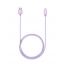 Wopow Type-C USB Cable, 1 Meter, Purple- LT23