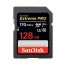 SanDisk Extreme Pro SDXC Memory Card, 128GB, Black - PRO SDXC UHS-I