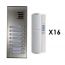 Auta Outdoor Intercom, 16 Lines, Silver and White - 749716