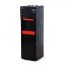 AKAI Hot, Cold, and Normal Water Dispenser with Refrigerator, 3 Taps - Black