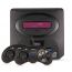 Sega Mega Drive ll Video Game Console with 2 Controllers, 16 Bit, 5 Games - Black