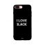 I Love Black Printed Back Cover for Apple iPhone 7 Plus