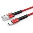 Ldnio LS63 Mobile Phone Cables 2.4A Fast Charging Type-C USB Cable 1M - Red