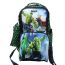 Gharibo Bags School Backpack With Lunch Bag and Pencil Case for Boys, Hulk Pattern - Navy and Green