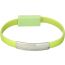 Micro USB Cable With Bracelet Design - Green