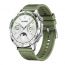 Huawei Watch GT 4 Smart Watch - Silver Case and  Green Strap with Warranty