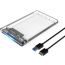 حافظة هارد درايف خارجي اوريكو لهارد HDD وSSD مقاس 2.5 بوصة، شفاف - EN-CL2139US3