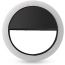 Portable Selfie Ring Light For Mobile Phone Led Flash Fill Selfie Light Lamp Camera - Black