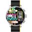 Kieslect KR2 Smart Watch, Silver Case and Black x Yellow Strap