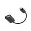 Keendex Micro B Male to USB 2.0 Female OTG Cable, Black - KX 2550
