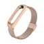 Stainless Steel Replacement Strap for Xiaomi Mi Band 3 Smart Watch - Gold