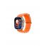 HK 10 Ultra 3, Smart Watch, 2.02 Inch, Silver Case and Orange Strap, with Extra Strap