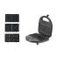 Swiss Pro Plus 4 in 1 Sandwich Maker, 750 Watt, Black - SP-SW750.4