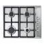 Elba Built-in Gas Hob, 60cm, 4 Burners, Stainless Steel - ENS65-444XD