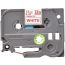 Brother Label Tape, 0.47 mm x 8 Meters, Red on White - TZE-232